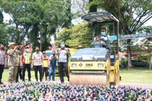 Hasil Operasi Penindakan Polres Pamekasan, Ribuan Botol Miras Dimusnahkan
