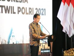 Presiden RI Hadiri Apel Kasatwil Polri Tahun 2021.