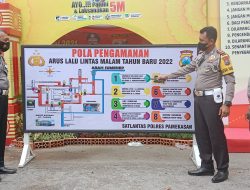 Jelang Tahun Baru, Polres Pamekasan Rekayasa Arus Lalin Antisipasi Terjadi Kerumunan