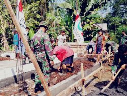 Pembangunan Musholla di Kaliuling Libatkan TNI dan Masyarakat