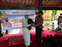 Polsek Denpasar Barat melaksanakan Bhakti sosial kepada Tokoh Agama yang ada di Denpasar Barat