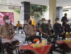 Kapolresta Denpasar Hadiri Zoom Meeting Vaksinasi Serentak Dipimpin Presiden RI