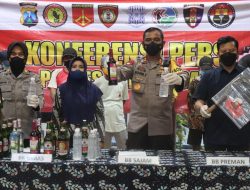 Jelang Ramadhan, Polres Pamekasan Ungkap Kasus Premanisme, Miras dan Sajam