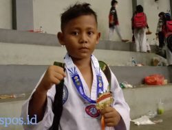 Siswa SD Negeri Jalmak 1 Pamekasan Ini Raih Medali Emas di Kejurprov Taekwondo, Cita – Citanya Ingin Jadi Polisi