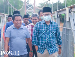 Bupati Pamekasan Cek Langsung Pembangunan Jembatan Gantung di Desa Jambringin Kecamatan Proppo