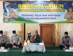 Kegiatan Rutin Binrohtal di Polresta Mojokerto : Ingatkan Selalu Berbuat Baik