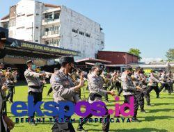 Pelatihan Senam Borgol dan Tongkat Guna Tingkatkan Kemampuan Personil Polresta Mojokerto