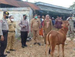 Kapolsek Galis Turun Langsung Dampingi Dokter Hewan, Lakukan Pengecekan Di Pasar Keppo Antisipasi Virus PMK