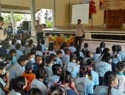 Personil Polsek Densel Mengisi Materi MPLS di SMA, SMK dan SMP Wilayah Denpasar Selatan