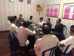 Upaya Cipta Kondisi Kondusif, Polsek Denpasar Utara Laksanakan Coffee Morning Dengan Para Bendesa Adat se-Kecamatan Denpasar Utara