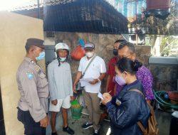 Bhabinkamtibmas Kelurahan Serangan Melakukan Pendampingan Kegiatan Penertiban Administrasi Penduduk Non Permanen