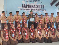 Tanamkan Nasionalisme Koramil 0826-02 Tlanakan Beri Wasbang Kepada Peserta Pramuka IAIN Madura