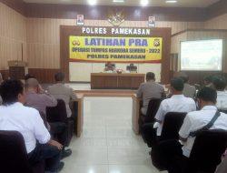 Cegah Peredaran Obat-Obatan Terlarang, Polres Pamekasan Gelar Latpraops Tumpas Narkoba Semeru 2022