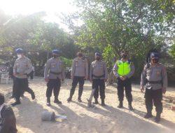 Polsek Densel Amankan Pawai Jukung dari Sekehe Jukung dan Kelompok Nelayan Desa Adat Intaran