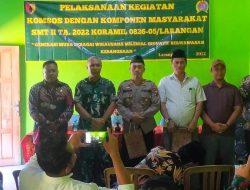 Melalui Komsos Koramil 0826-05 Larangan Ajak Masyarakat Untuk Bersatu