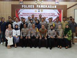 Polres Pamekasan Menggelar Sosialisasi Penerapan Budaya Pelayanan Prima Demi Mempertahankan WBK Menuju WBBM