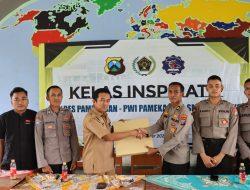 Sinergi PWI Dengan Polres Pamekasan, Gelar Kelas Inspiratif “ Mudah Menjadi Anggota Polri “