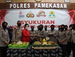 Polres Pamekasan Gelar Tasyakuran Dalam Rangka HUT Polwan Ke-74