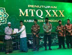 Bupati Pamekasan Secara Resmi Tutup Acara MTQ ke- XXX Tingkat Kabupaten