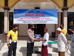 “Ciptakan Citra Positif“, Satlantas Polres Pamekasan Gelar Bakti Religi Dan Bansos