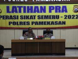 Guna Menciptakan Situasi Kamtibmas Yang Kondusif, Polres Pameaksan Gelear Latpraops ”Sikat Semeru 2022”