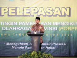 Ikuti Porprov VIII Jawa TimurWakil Bupati Pamekasan, Fattah Jasin Lepas 216 Atlet