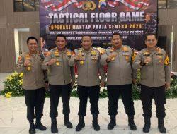 Polres Pamekasan Ikuti Acara Polda Jatim Terkait Simulasi Pengamanan Pilkada Serentak Tahun 2024
