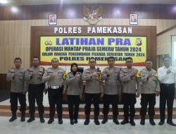 Polres Pamekasan Gelar Latihan Pra Operasi Mantap Praja Semeru Tahun 2024
