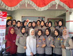 Polwan Polres Pamekasan Peringati Hari Jadi Ke-76 Gelar Donor Darah di PMI