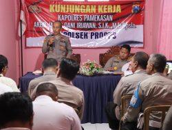 Kapolres Pamekasan Kunker Jelang Pilkada Serentak, Cek Kesiapan Polsek Jajaran