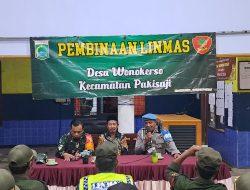 Anggota Polsek Pakisaji Menghadiri Prlaksanaan Pembinaan Peningkatan Dan  Pemberdayaan  Kapasitas Satlinmas