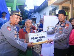 Polres Malang Salurkan Bantuan untuk Korban Banjir di Tiga Kecamatan Terdampak