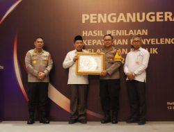 Ombudsman Berikan Penghargaan Ke Polres Pamekasan Atas Penyelenggaraan Pelayan Publik