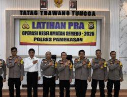 Polres Pamekasan Gelar Latpraops Keselamatan Semeru 2025