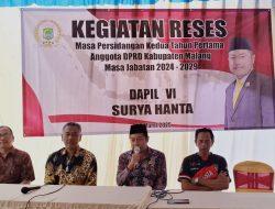 Surya Hanta, Komisi IV DPRD Malang Gelar Reses Bersama Masyarakat Singosari