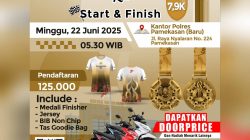 Sambut HUT Bhayangkara Ke-79 Polres Pamekasan Gelar Lomba Lari