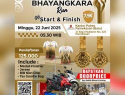 Sambut HUT Bhayangkara Ke-79 Polres Pamekasan Gelar Lomba Lari