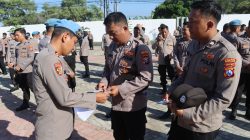 Sipropam Polres Pamekasan Lakukan Gaktibplin Sambut Hari Bhayangkara ke-79