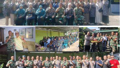 HUT TNI Ke 80, Kenaikan Pangkat Anggota Koramil Singosari Berlangsung Meriah