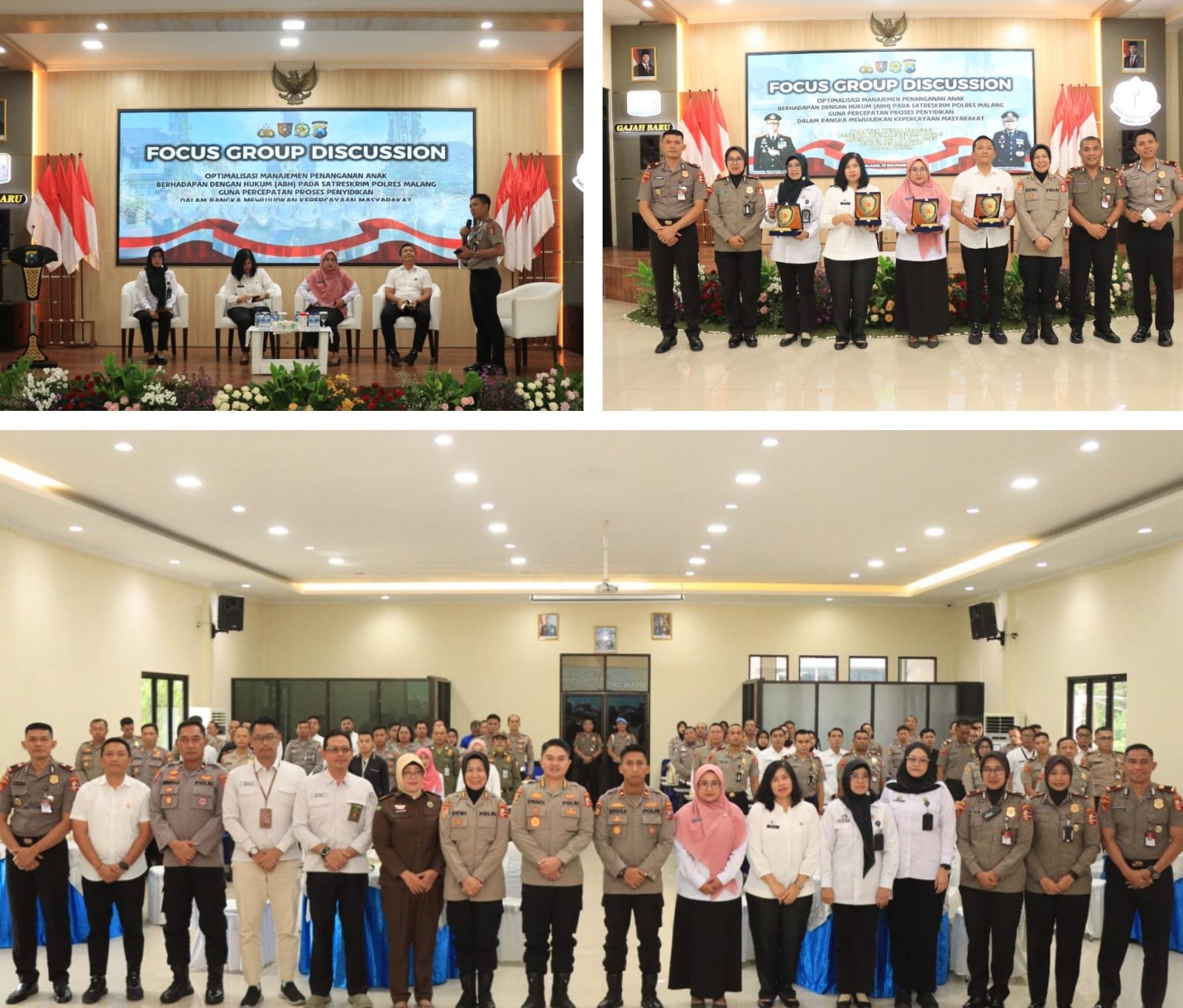 Polres Malang dan Sespimma Angkatan 74 Gelar FGD, Bahas Penanganan ABH