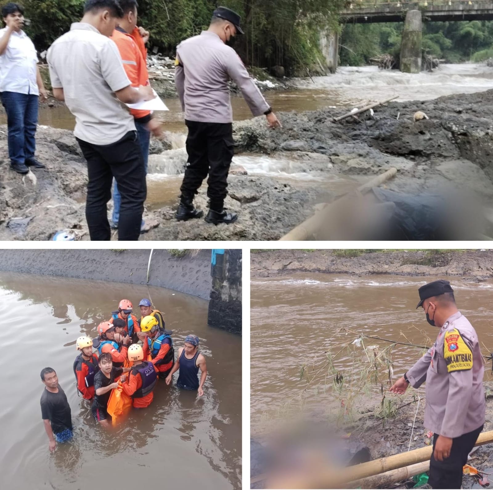 Diduga Hanyut, Pria Kepanjen Ditemukan Meninggal di Bantaran Sungai Brantas