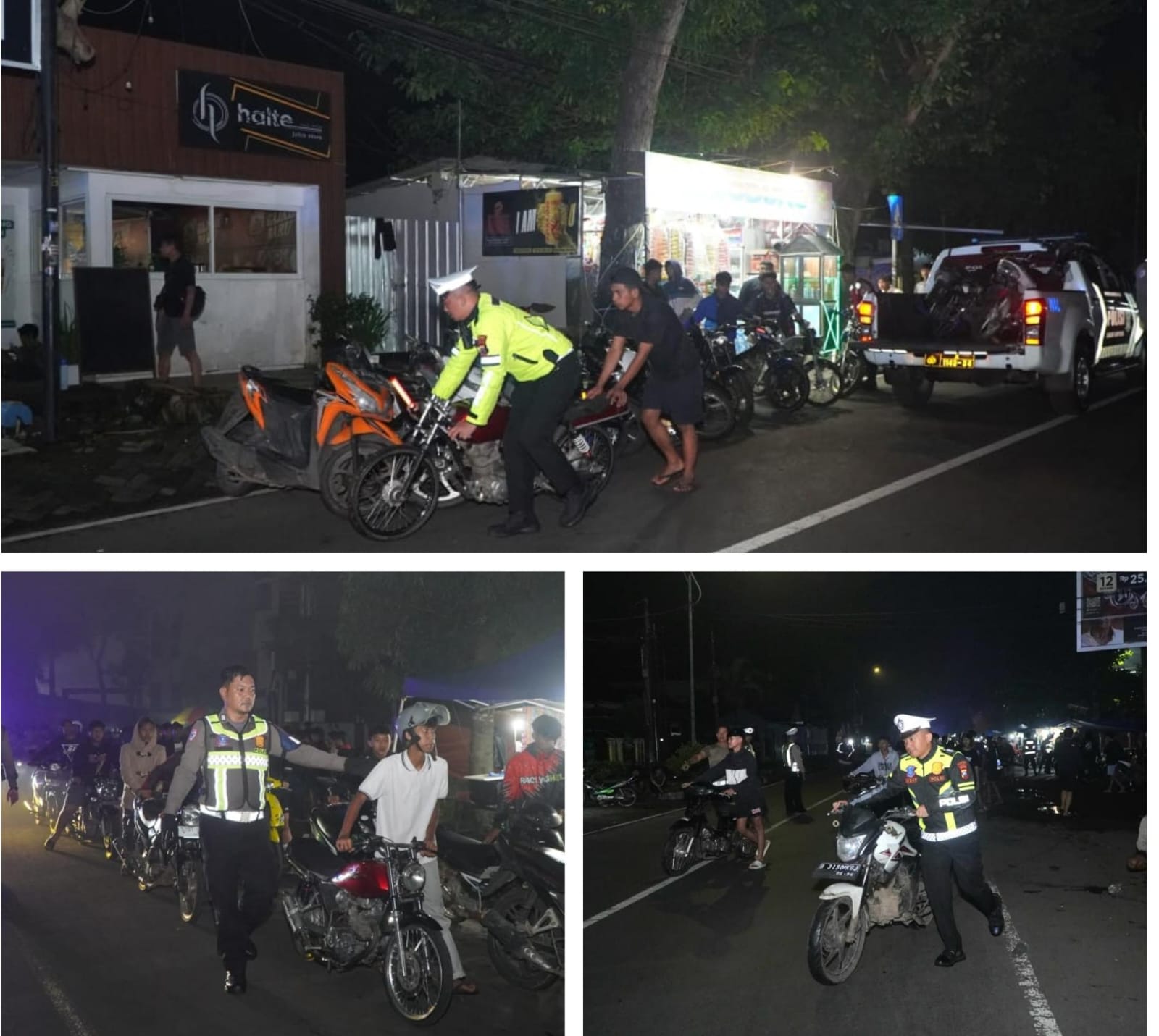 Operasi Zebra Semeru, Polres Malang Amankan 236 Motor saat Razia Balap Liar di Depan Kanjuruhan