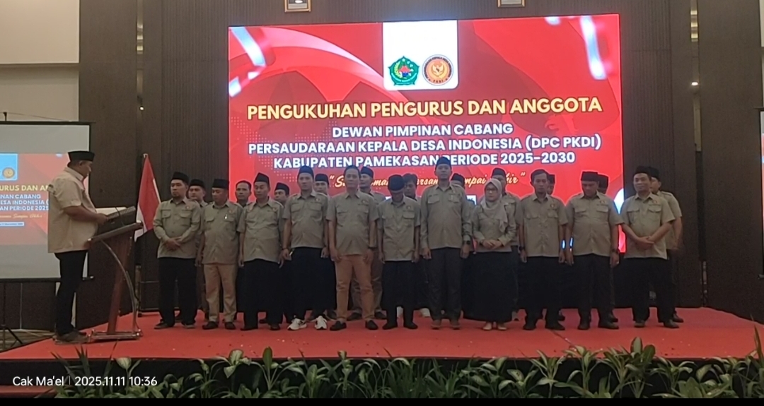 Pengukuhan PKDI Pamekasan Tanpa Bupati, Tetap Solid Membangun Desa Menuju Kemandirian