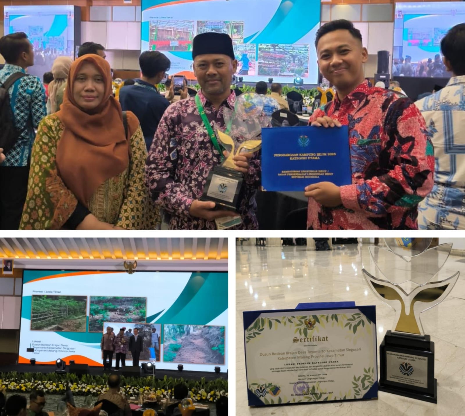 Desa Toyomarto Sabet Penghargaan Proklim Utama Dari KLHK Di Jakarta