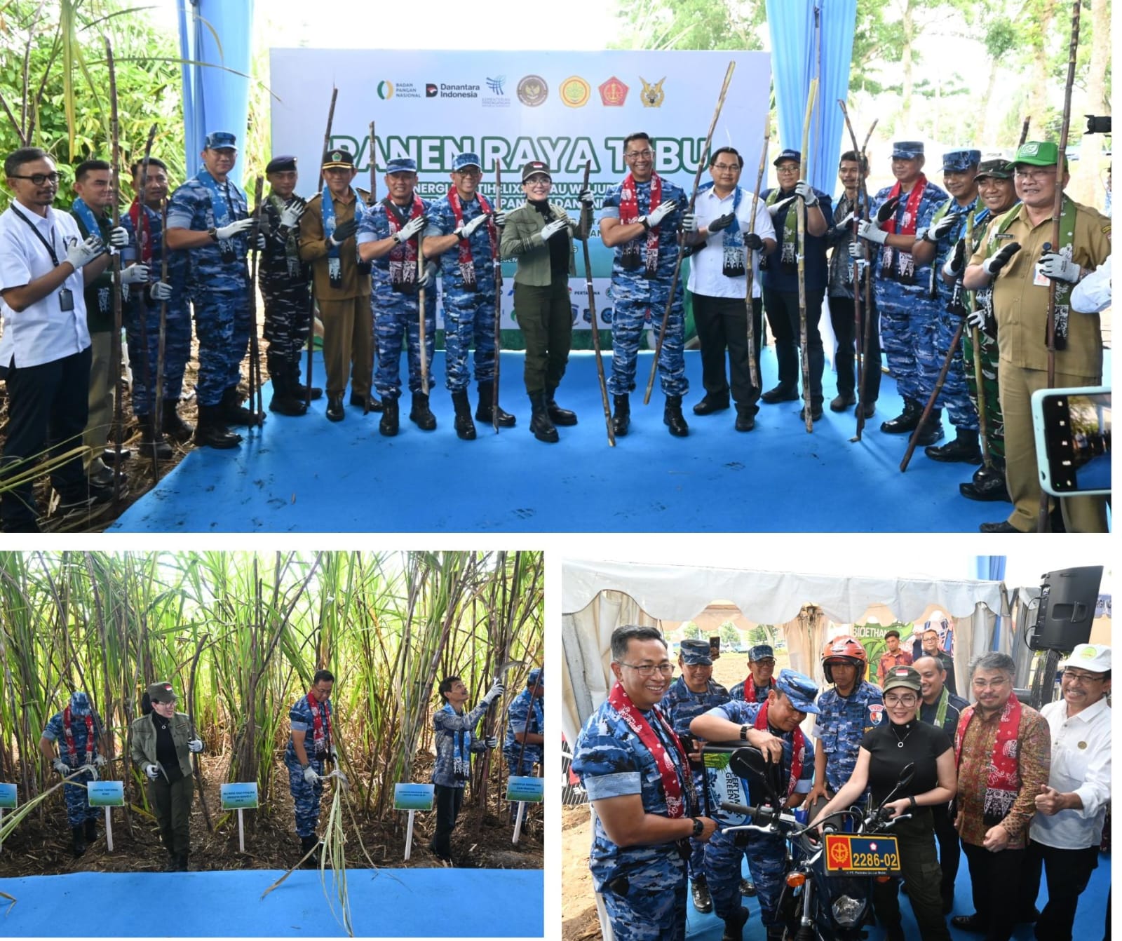 Panen Raya Tebu di Lanud Abdurachman Saleh: Bukti Nyata Sinergi untuk Kedaulatan Pangan dan Energi