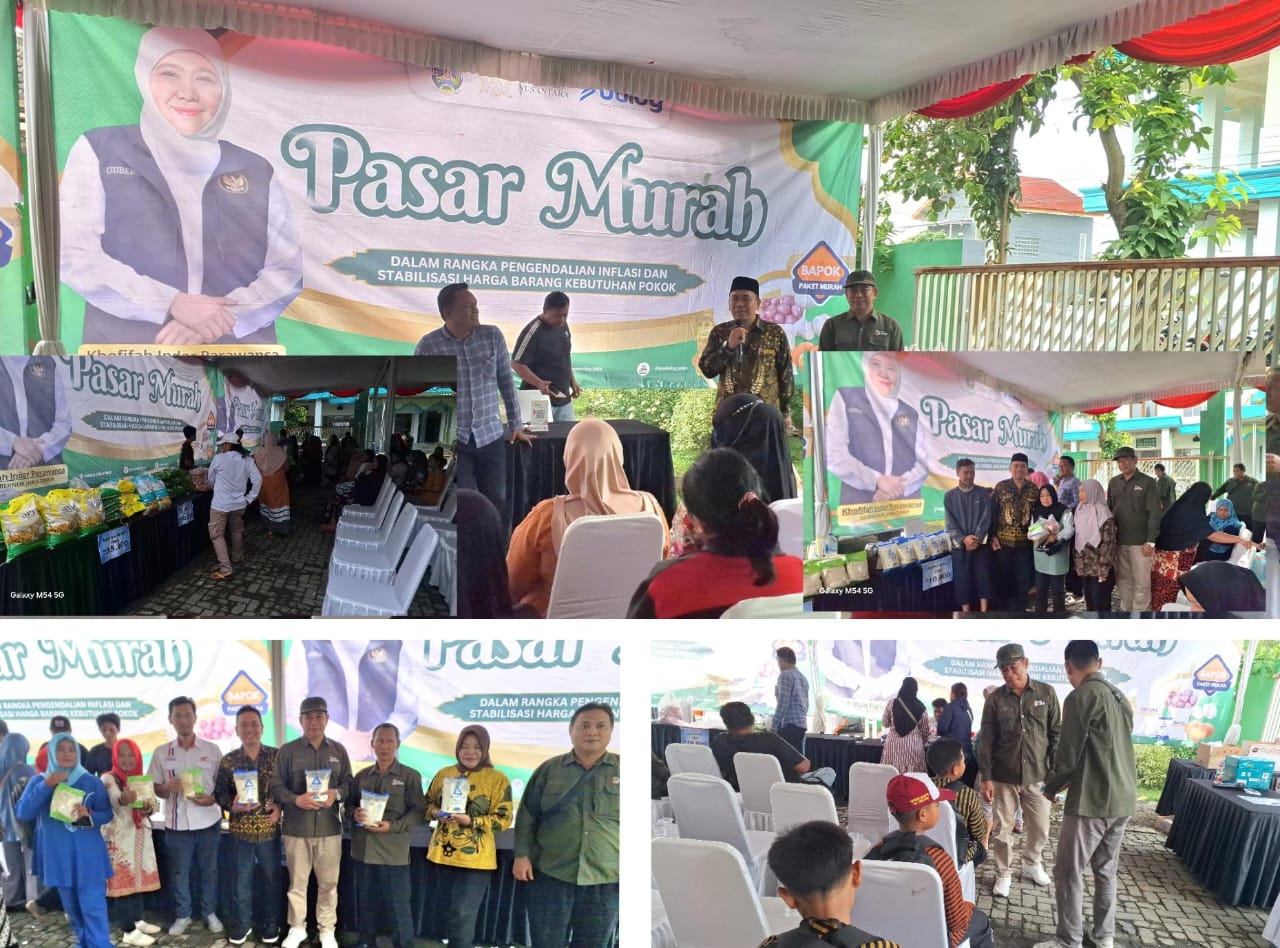 Pasar Murah Disperindag Jawa Timur Di Desa Klampok Singosari Banjir Pengunjung