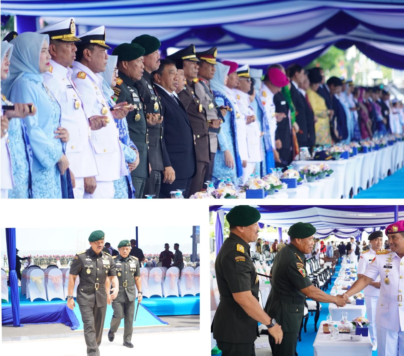 Kaskostrad Dan Panglima Divif 2 Kostrad Hadiri Upacara HUT Armada RI