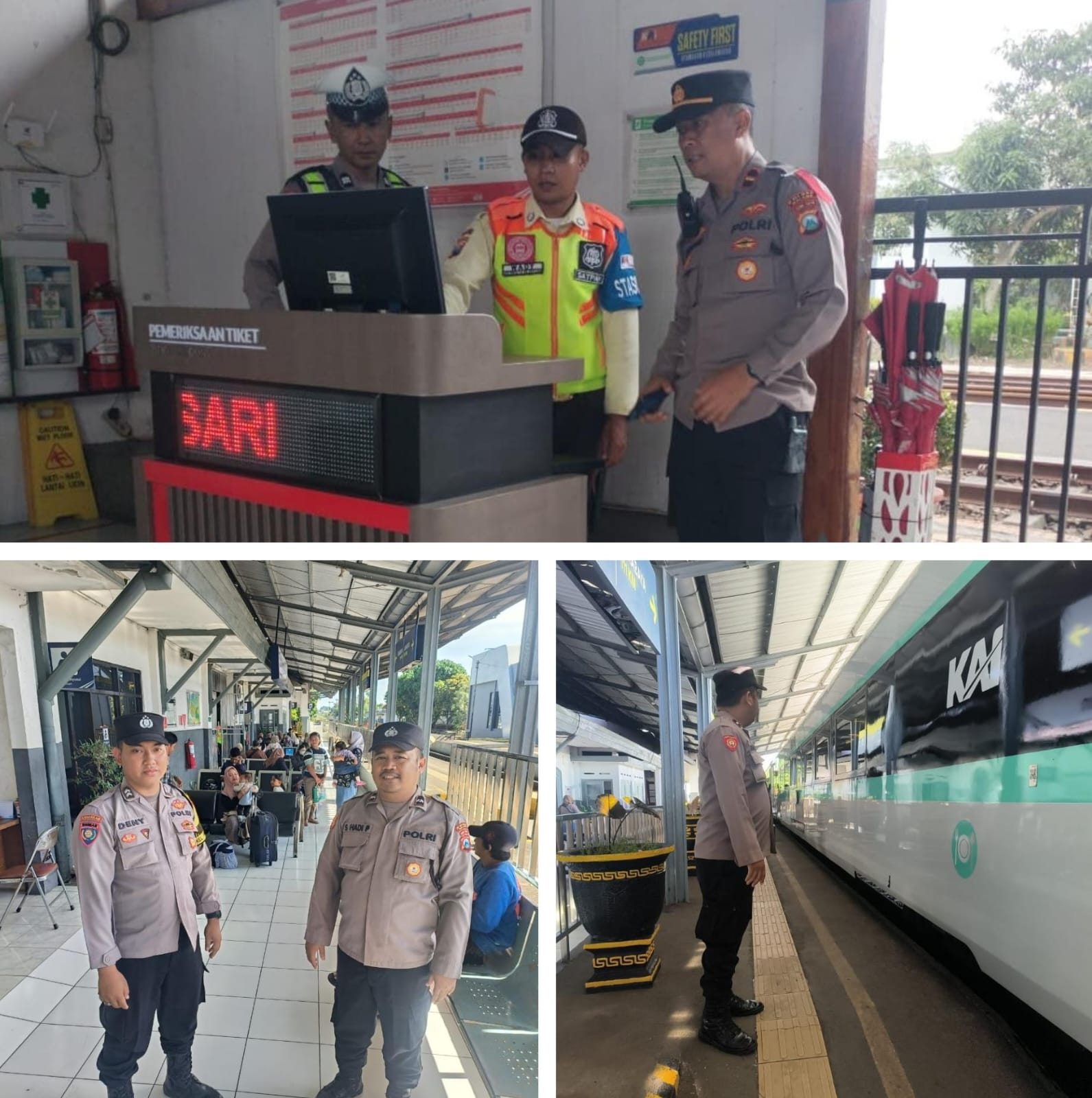 Jelang Nataru, Polres Malang Perketat Pengamanan Stasiun dan Terminal