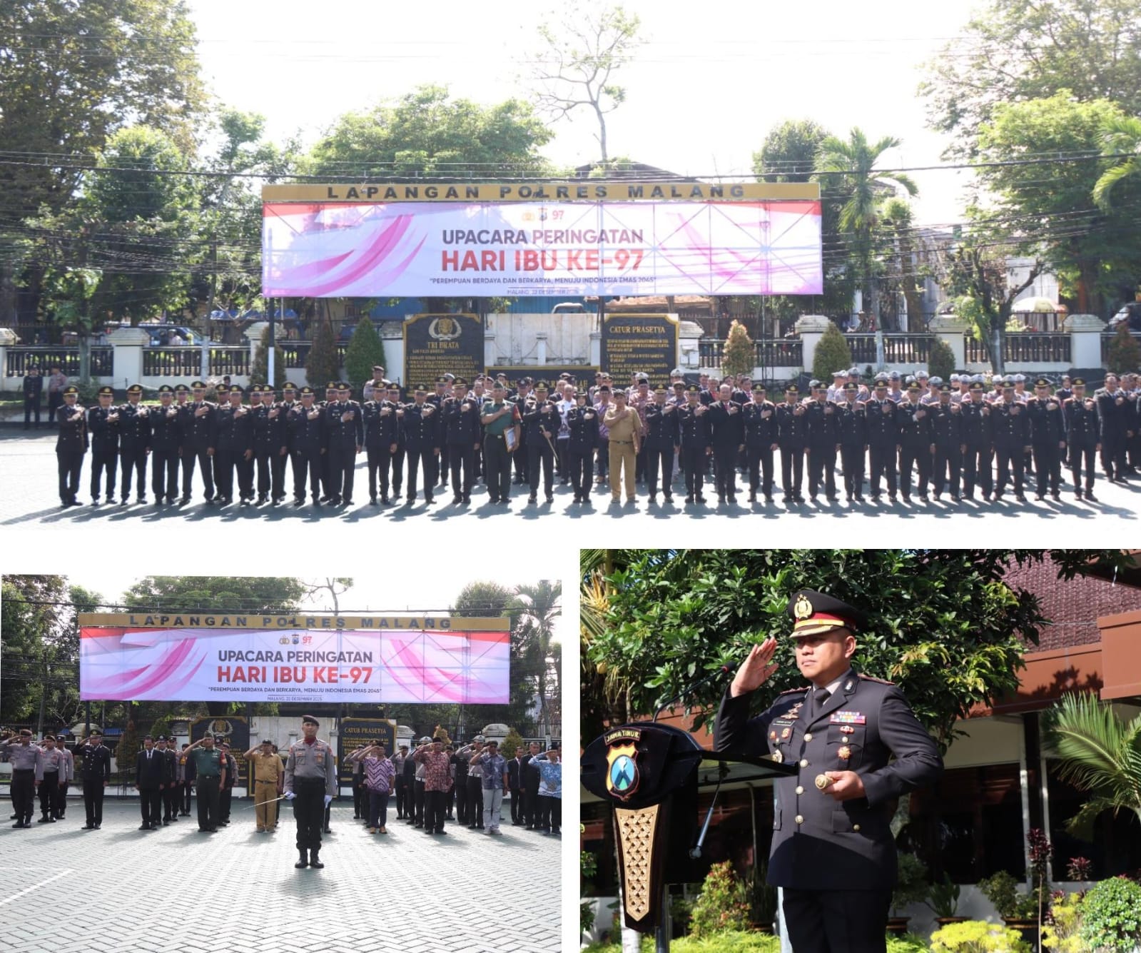 Polres Malang Gelar Upacara Hari Ibu ke-97, Kapolres: Perempuan Pilar Strategis Bangsa