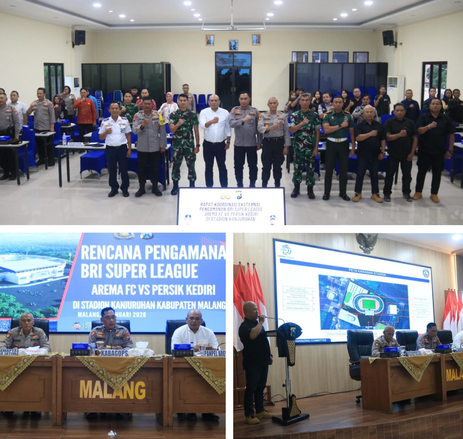 Polres Malang Matangkan Pengamanan Laga Arema FC vs Persik Kediri